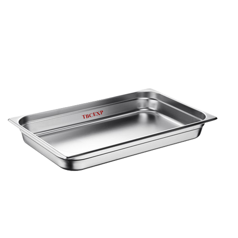 1/1 Size 6.5 cm Deep Anti Jam Stainless Steel Steam Table  Hotel Pan 372111#