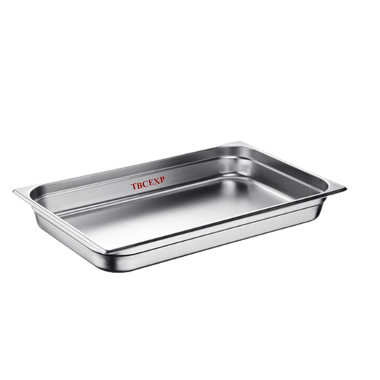 1/1 Size 6.5 cm Deep Anti Jam Stainless Steel Steam Table  Hotel Pan 372111#