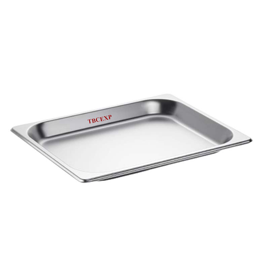 1/2 Size 2.5 cm Deep Anti Jam Stainless Steel Steam Table / Hotel Pan 372127#