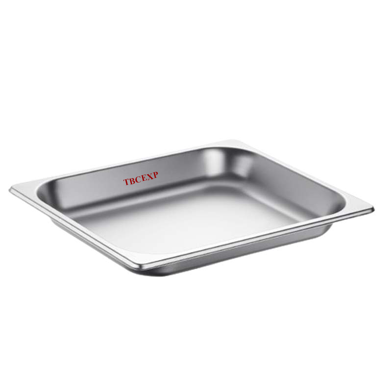 1/2 Size 4 cm Deep Anti Jam Stainless Steel Steam Table / Hotel Pan 372128#