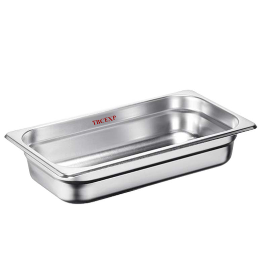 1/3 Size 6.5 cm Anti Jam Stainless Steel Steam Table / Hotel Pan 372131#