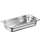 1/3 Size 6.5 cm Anti Jam Stainless Steel Steam Table / Hotel Pan 372131#