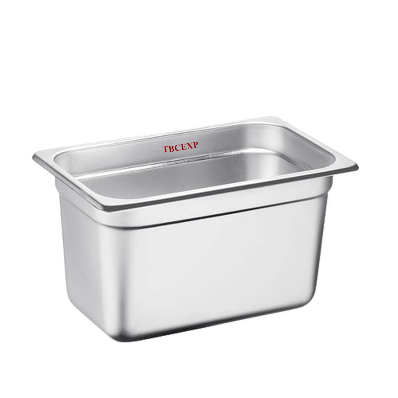 1/4 Size 15 cm deep Anti Jam Stainless Steel Steam Table / Hotel Pan 372143#