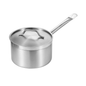 Induction Ready Stainless Steel Sauce Pan with Aluminum-Clad Bottom and Cover TBCEXP 2263011#