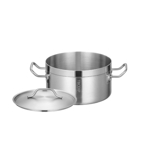 Induction ready Stainless Steel Aluminum-Clad Heavy-Duty Brazier with Cover TBCEXP 2281011#