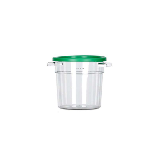 1 Qt. Clear Graduated Round Polycarbonate Food Storage Container 1132113#