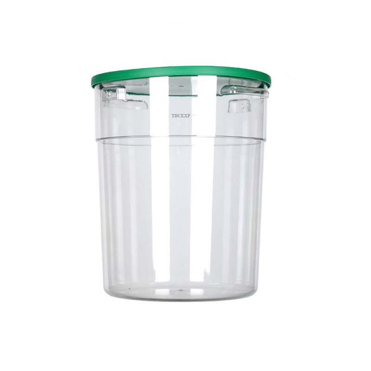 22 Qt. Clear Graduated Round Polycarbonate Food Storage Container 1132183#