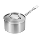 Induction Ready Stainless Steel Sauce Pan with Aluminum-Clad Bottom and Cover TBCEXP 2263011#