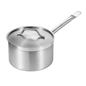 Induction Ready Stainless Steel Sauce Pan with Aluminum-Clad Bottom and Cover TBCEXP 2263011#