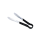 Black Coated Handle Stainless Steel Scalloped Tongs TBCEXP 31322#