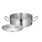 Induction ready Stainless Steel Aluminum-Clad Heavy-Duty Brazier with Cover TBCEXP 2281011#