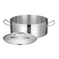 Induction ready Stainless Steel Aluminum-Clad Heavy-Duty Brazier with Cover TBCEXP 2281011#