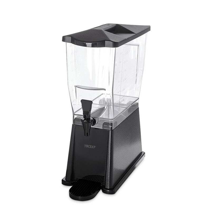 3 Gallon Black Slim Beverage / Juice Dispenser TBCEXP 3731121#