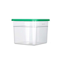 6 Qt. Clear Graduated Square Polycarbonate Food Storage Container 1131253#