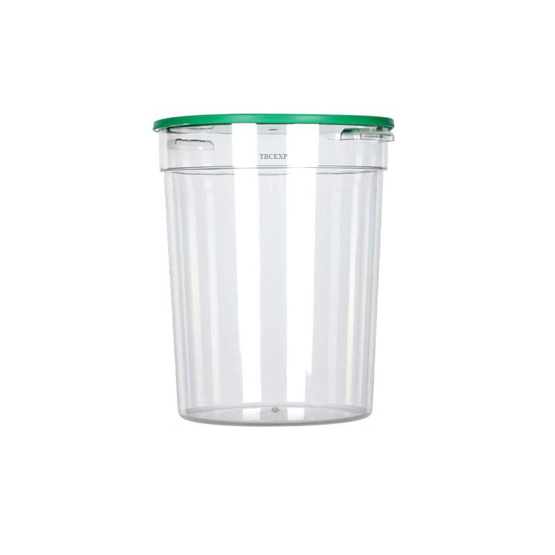 8 Qt. Clear Graduated Round Polycarbonate Food Storage Container 1132153#