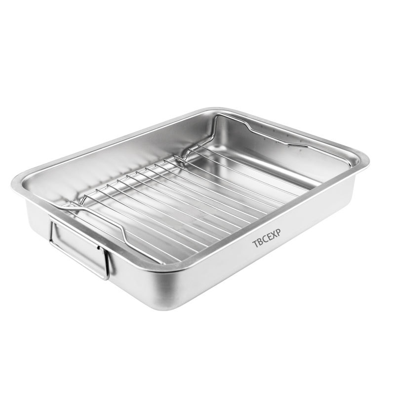 Aluminum Roasting Pan with Stainless  Steel Rack TBCEXP 3163121#