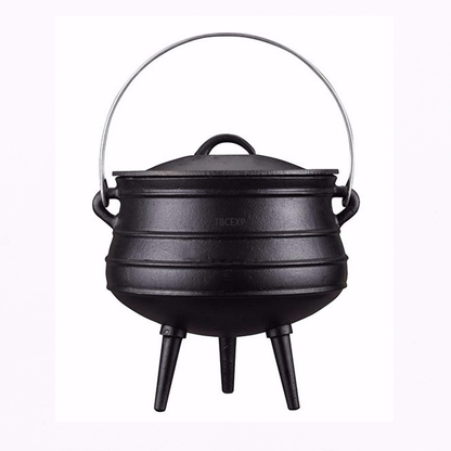 Cast Iron Potje Dutch Oven with 3 Legs and Lid TBCEXP