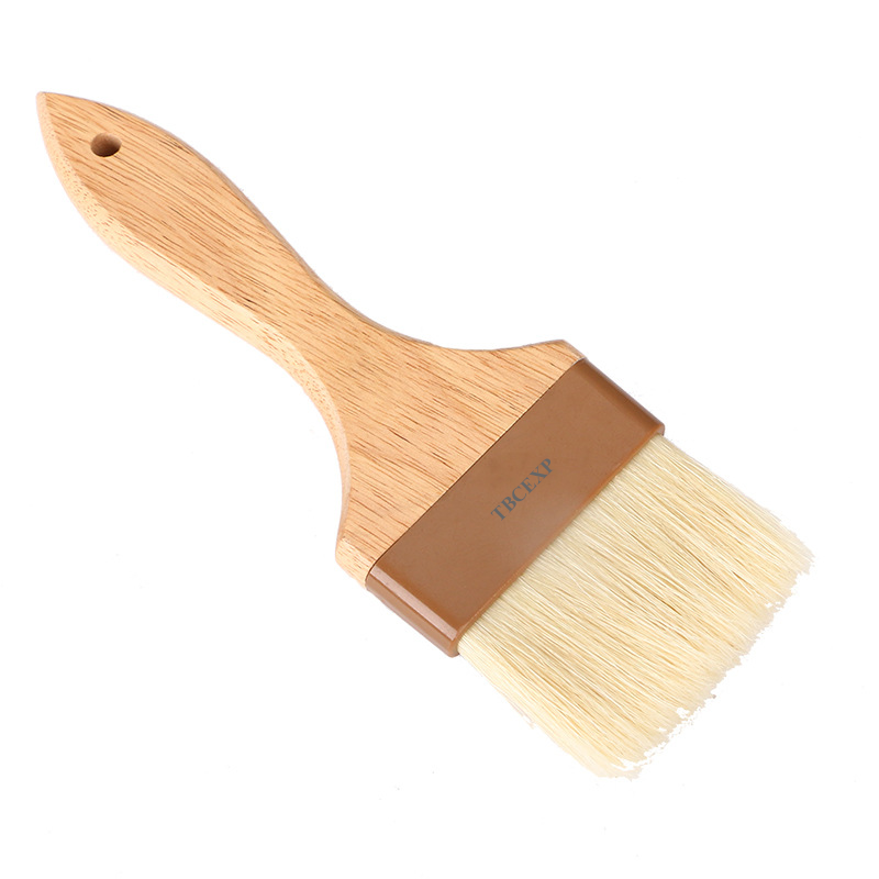 Boar Bristle Pastry Basting Brush with Wood Handle TBCEXP 316812#