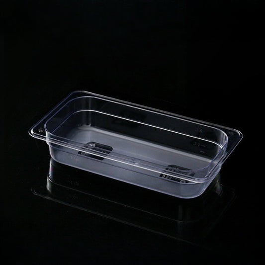 1/3 Size 6.5 cm Deep Clear Polycarbonate Food Pan 3722310#