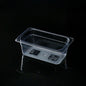 1/4 Size 10 cm Clear Polycarbonate Food Pan 3722420#