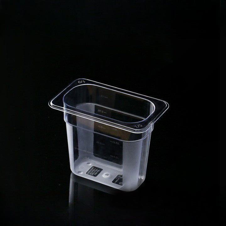 1/9 Size 15 cm Deep Clear Polycarbonate Food Pan 3722930#