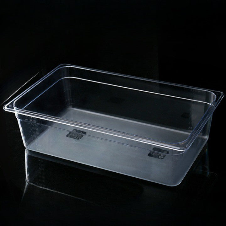 1/1 Full Size 20 cm Deep Clear Polycarbonate Food Pan 3722140#