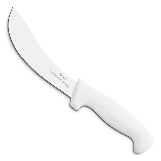 Professional Curved Skinning Knife with White Handle TBCEXP 1811611#