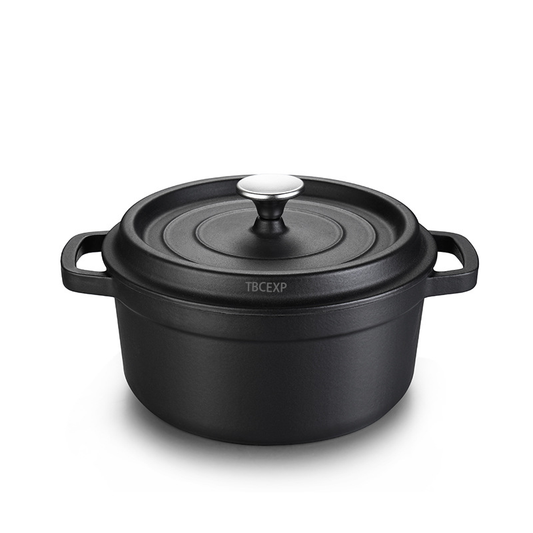 Pre-Seasoned Mini Cast Iron Pot with Cover TBCEXP 221212#