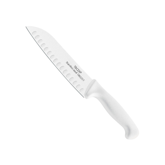 Professional Santoku Knife with White Handle TBCEXP 1892211