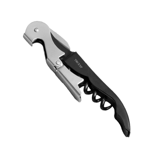 Waiter's Corkscrew with Black Metal Handle TBCEXP 3910121#